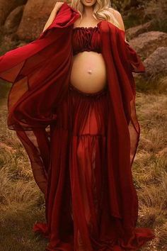 Sexy Off-the-shoulder Two-piece Chiffon Maternity Photoshoot Dress Fall Maternity Photoshoot Outfits, Fall Maternity Photoshoot, Pregnant Women Clothes, Maternity Photoshoot Dress, Chiffon Maternity Dress, Intimate Maternity, Maternity Photoshoot Outfits, Dresses For Pregnant Women