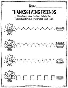 thanksgiving writing worksheet for kids to practice handwriting and number recognition with turkeys