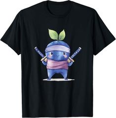 Amazon.com: Blueberry Ninja Kawaii Tee T-Shirt : Clothing, Shoes & Jewelry Shoes Jewelry