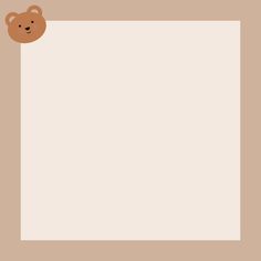 a teddy bear peeking out from behind a blank paper