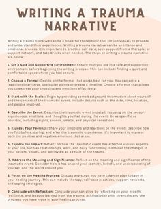 Writing A Trauma Narrative Trauma Recovery Trauma Healing Trauma Recovery Work Trauma Narrative Trauma Therapy Trauma Therapist - Etsy Canada Narrative Therapy Questions, Narrative Therapy, Healing Journaling, Clinical Psychology, Writing Therapy, Art Therapy Activities