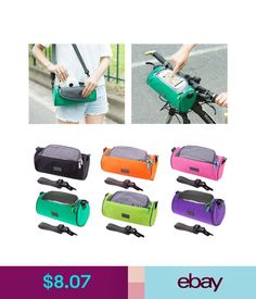 an advertisement for the ebay bicycle bag, featuring different colors and designs on it