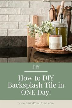 the back splash tile in one day is clean and ready to be used for cleaning