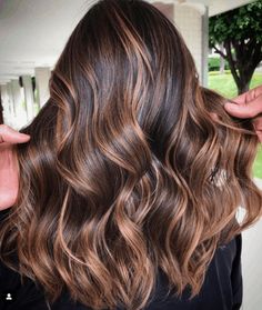 Brown Bayalage Hair, Brown Bayalage, Ganache Glaze, Brown Balayage Hair, Red Balayage Hair, Balayage Hair Caramel, Hair Caramel, Balayage Ideas, Balayage Hair Color Ideas