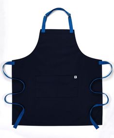 Delantal de Cocina Azul Cantábrico 2.0 Tablyer delantales Housekeeping Dress, Modern Aprons, Waiter Uniform, Deep Navy Blue, Blue Apron, Stick It, Custom Aprons, Personalized Aprons, Bib Apron