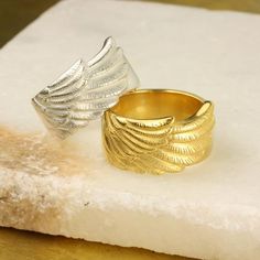 Wing Ring, Angel Wing Ring, Angel Wings Jewelry, Christmas Jewellery, 30th Birthday Gift, Bird Rings, Wing Jewelry, Angel Jewelry