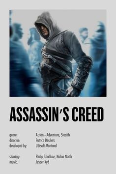 an advertisement for the movie's upcoming film, assasin's greed