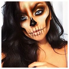 ✨|| •: @shawtytoothick ♕ ♡ ✨ More Half Sugar Skull Makeup, Zhavia Ward, Make Up Diy, Drag Make-up, Skeleton Makeup, Special Fx Makeup, Sugar Skull Makeup