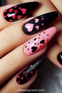 #BEAUTY, #RELATIONSHIPS #Fashion #Animals #Outfits #Winter Outfits #Animals Pink And Black Nail Art, Pink Nail Art Designs, Square French, Acrylic Pink, Marble Nail Designs, February Nails, Romantic Nails, Valentine Nails, Colorful Nails