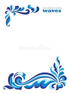 blue waves on white background royalty illustration