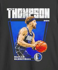 a black t - shirt with a basketball player on it