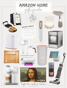 a bunch of things that are on top of a white background with the words amazon home giveaway