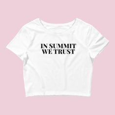 Introducing our "In Summit We Trust" Women’s Crop Baby Tee – a stylish and inspired addition to your wardrobe, perfect for all the electronic music enthusiasts who admire John Summit's music and unique style. Embrace the vibes of John Summit with this trendy crop baby tee. The "In Summit We Trust" design signifies your appreciation for his music and adds a touch of flair to your style, making it an ideal choice for expressing your admiration for this artist and his contributions to the electroni John Summit, Trust Design, Rave Festival, Electronic Music, Baby Tee, Infant Tees, Music Festival, Unique Style, Slim Fit