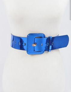 Metallic belt One Size Width: 2.25” Length: 39.75” ✔️ Style: Casual - Elegant ✔️ Ideal for any occasion. 💛 Follow us on Facebook , Instagram and Pinterest. Return Policy Due to Covid-19 we will not be accepting returns or exchanges until further notice. Royal Blue Belt, Wide Mirror, Wide Leather Belt, Blue Belt, Metal Fashion, Fashion Belts, Wide Belt, Online Boutique, Cobalt