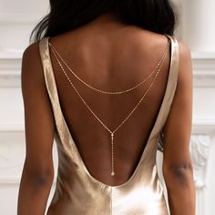 Backdrops Necklace, Low Back Dresses, Jewelry Styles, Back Necklace, Dress Handmade, Back Jewelry, Necklace Wedding, Wedding Bridal Jewellery, Wedding Necklace