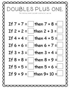 a printable worksheet for addition and subtractional numbers to 10