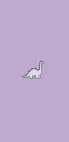 a drawing of a dinosaur on a purple background