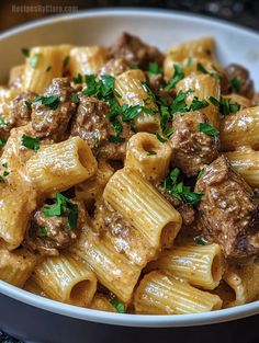 Creamy Parmesan Beef with Rigatoni - Savory Comfort Food - Recipes By Clare Creamy Parmesan Beef With Rigatoni, Parmesan Beef, Beef Rigatoni, Creamy Rigatoni, Rigatoni Recipes, Beef Pasta Recipes, Rigatoni Pasta, Beef Pasta, Cozy Dinner