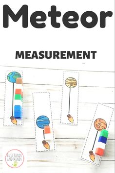 the printable measurement game for kids to use