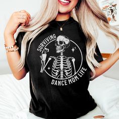 Dance Mom Shirt, Skeleton Coffee, Dance Comp, Dance Mom Shirts, Dance T Shirt, Funny Dance, Skeleton Dance, Photographer Logo