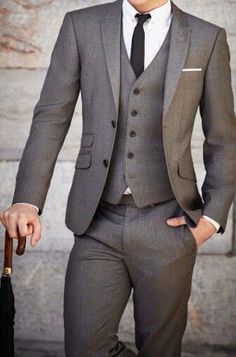 Loja de Gravatas - Sua melhor escolha!  Confira (check it): https://www.lojadegravatas.com.br/ Mens Suits Pattern, Grooms Suit, Suit Fit Guide, Hipster Chic, Groom Tuxedo, Wedding Suits Groom