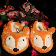 Orange Fox Baby Slippers Brand New With Hanger Still Attached. *Never Worn* Fox Baby, Orange Fox, Baby Slippers, Baby Fox, Orange Cream, Kids Shoes, Kids Shop, Fox, Slippers