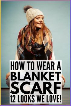 Scarves offer a fun yet inexpensive way to dress up your favorite outfits. From the standard loop and pull-through, to a sexy off-the-shoulder wrap and a chic belted poncho, these tutorials will teach you how to tie a blanket scarf 12 different ways. Who knew a rectangular piece of fabric could make you look so fashionable and stylish?! How To Style Turtleneck, Tie A Blanket Scarf, How To Wear Belts, How To Wear A Blanket Scarf, Bride Hijab, White Sweater Outfit, Preppy Fall Outfits, Cozy Oversized Sweaters, Oversized Sweater Outfit