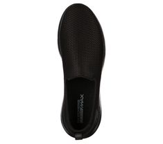 Comfort Athletics .Get ready for convenient comfort and performance with the Skechers GO WALK Max shoe. This pull-on athletic walking style features a nearly seamless air-mesh upper with lightweight 5GEN cushioning midsole and outsole, plus Goga Max insole. | Skechers Men's GOwalk Max Sneaker Breathable Black Slip-ons For Sports, Black Breathable Slip-ons For Sports, Cushioned Slip-on Walking Shoes For Sports, Functional Breathable Mesh Slip-on Walking Shoes, Slip-on Walking Shoes With Cushioned Footbed For Sports, Ortholite Slip-on Walking Shoes For Sports, Breathable Mesh Slip-on Walking Shoes For Light Sports, Slip-on Ortholite Insole Walking Shoes For Sports, Slip-on Walking Shoes With Ortholite Insole For Sports