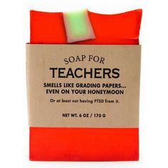 Teachers Soap Front Reads: Smells like greading papers We have free shipping on all of our items inside the US. Please contact us before leaving negative feedback we will be happy to work with you. Please check out some of our other great items in our eBay store: http://stores.ebay.com/KnockoutNovelties Whiskey River Soap, Funny Soap, Mermaid Soap, Grading Papers, Body Oil Spray, Handmade Flowers Fabric, Homemade Soap Recipes, Funny Candles, Handmade Journals