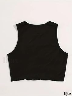 Bjux - Y2K Sleeveless Heart Print Crop Tank Top - Chic Womens Summer Apparel Y2k Black Racerback Tank Top, Y2k Black Racerback Top, Solid Color Y2k Sleeveless Tank Top, Y2k Style Sleeveless Tank Top, Black Y2k Sleeveless Tank Top, Black Cami Tank Top Y2k Style, Y2k Style Black Cami Tank Top, Black Y2k Cami Tank Top, Black Y2k Style Cami Tank Top