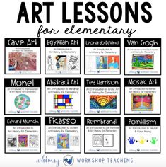 art lessons for elementary and middle school students