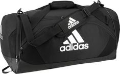 Design: Wipeable material for spot cleaning with soap and water Padded adjustable shoulder strap; Carry handles Shoe garage Zip front pockets; Interior zip pocket Dimensions: 24" x 11.5" x 12.5" Water Pad, Gifts For Hubby, Adidas Bags, Workout Essentials, Youth Sports, Duffel Bag, Adidas Men, Fun Sports, Duffle Bag