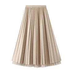 Step into autumn elegance with our Double-Sided Pleated Gauze Skirt—a stylish and versatile ensemble designed for the modern woman. This chic A-line skirt features pleats on both sides, creating a trendy and graceful silhouette. The gauze material adds a touch of sophistication, making it suitable for various autumn occasions. The belly-covering design enhances comfort and style, making it a versatile addition to your wardrobe. Crafted from high-quality materials, this double-sided pleated gauze skirt ensures durability and a soft, luxurious feel against your skin. Whether you're heading to a fall gathering, a casual outing, or a special event, the Double-Sided Pleated Gauze Skirt effortlessly captures the essence of autumn style with a blend of elegance and contemporary chic. Elevate your Gonna In Tulle, Skirts Pleated, Gauze Skirts, Fishnet Dress, Party Rock, Party Kleidung, Long Skirts For Women, Contemporary Chic, Empire Dress