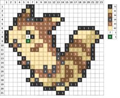 a cross stitch pattern with an image of a cat on it's back side