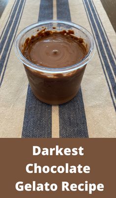 Darkest Chocolate Gelato Recipe Ninja Creami Chocolate Milk Recipe, Ninja Creami Gelato Recipe Chocolate, Ninja Creami Vanilla Gelato Recipes, Creami Gelato Recipes, Ninja Gelato Recipes, Gelato Recipes For Ninja Creami, Ninja Creami Recipes Gelato, Chocolate Ninja Creami, Gelato Ninja Creami