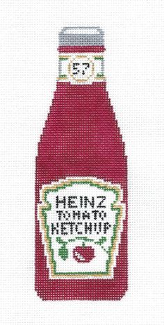 a bottle of ketchup with the words heinz's veggie on it