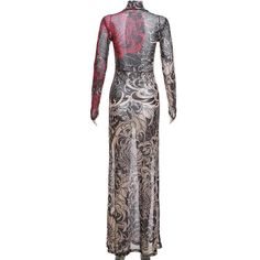 Please refer to our sizing chart for a guideline when choosing a size. 5 business days order processing time. 90% polyester 10% spandex Long Sleeve Party Dresses, Bodycon Long Dress, Gorgeous Prom Dresses, Mesh Maxi Dress, Long Bodycon Dress, Party Dress Long Sleeve, Khaki Dress, Retro Print, Retro Prints