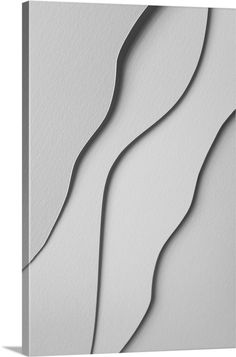 an abstract white paper with wavy lines on it