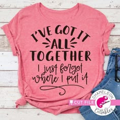 Cute Shirt Designs, Vinyl Shirts, Funny Mom Shirts, Diy Shirt, T Shirts With Sayings, Design T Shirt, Mom Humor, Premium Fonts, Personalized T Shirts