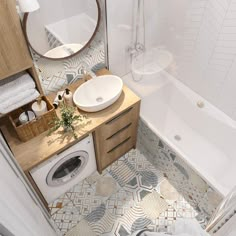 a bathroom with a sink, toilet and bathtub next to a shower stall in the corner