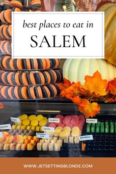 the best places to eat in salem, massachusetts for fall and thanksgiving season with text overlay that reads best places to eat in salem