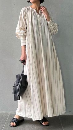 Long Sleeve Summer Dress, Loose Shirt Dress, Line Dresses, Maxi Shirts, A Line Dresses, Vestidos Vintage, Elegant Dresses Long, Loose Outfit, Kaftan Dress