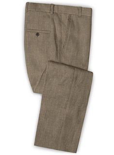 An ideal piece for men looking to embrace a muted shade and breaking the monotony of dark color in their wardrobe. Crafted from 55% linen, 37% wool and 8% silk, these linen blend pants make the perfect lightweight alternative to cut a dapper silhouette. Pair it with a matching jacket and waistcoat, a crisp white shirt and tan brown derby shoes to stand the test of time. 
 
Look Includes   Solbiati Linen Wool Silk Osso Fabric  Cross Pocket  Flat Front  Two Welted Back Pockets on Trousers   Click High Low Bridesmaid Dresses, Brown Derby, Fabric Cross, Suits Prom, Girls Dress Shop, Linen Men, Cheap Bridesmaid, Linen Blend Pants, Prom Suits