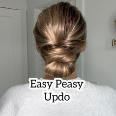 to have hair experience to be able to do Low Bun Tutorials, Low Bun Updo, Super Easy Hairstyles, Simple Updo, Messy Bun Tutorial, Knot Bun, Easy Hairstyles Quick