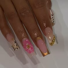 Jamaica Nails, Lily Nails, Hello Nails, Long Acrylic Nail Designs, Girly Acrylic, Classy Acrylic Nails