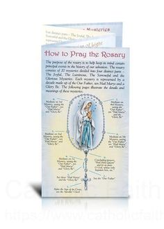 How To Pray the Rosary Folding Pamphlet - Packs of 10 Fatima Prayer, Pray The Rosary, Apostles Creed, Sign Of The Cross, Let Us Pray, How To Pray, Rosary Prayer, Praying The Rosary, Holy Rosary