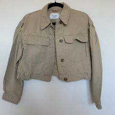 Brand New Without Tag, Never Worn Out Pull And Bear Jacket, Cargo Jacket, Utility Jacket, Jackets & Coats, Jackets For Women, Brand New, Cream, Women Shopping, Color