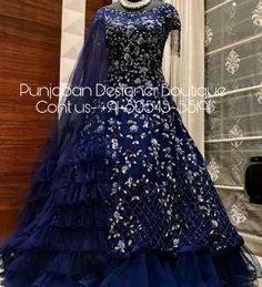 Gown For Engagement | Punjaban Designer Boutique Gown For Engagement, Party Wear Evening Gowns, Partywear Gowns, Engagement Party Dress, Bridesmaid Lehengas, Party Wear Gowns, Engagement Party Dresses, Designer Gown