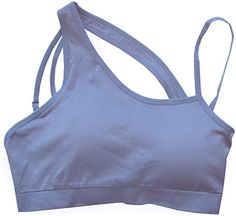 RUNNER ISLAND Womens Moon Dust Blue Asymmetrical Sports Bra Adjustable Padding Workout Yoga Summer at Amazon Women’s Clothing store Pinterest Shuffle, Shuffle Board, Female Runner, Swimming Sport, Running Gifts, Sports Bra Top, Moon Dust, Workout Yoga