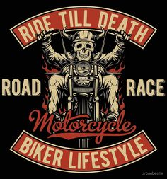 "Motorcycle Biker Lifestyle vintage bike" by Urbanbestie | Redbubble Vintage Beard, Biker Helmets, Harley Davidson Artwork, Biker Lifestyle, Tshirt Printing Design, Vintage Biker, Motorcycle Tshirts, Biker T Shirts